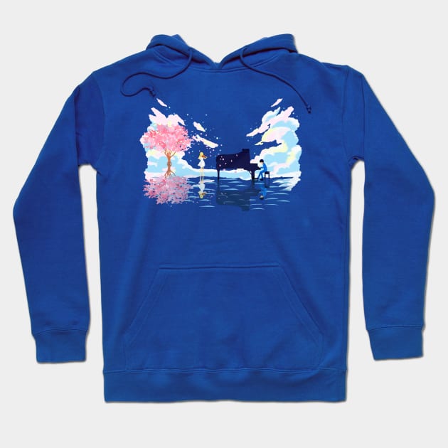 Your Lie In April Hoodie by MariDesigns